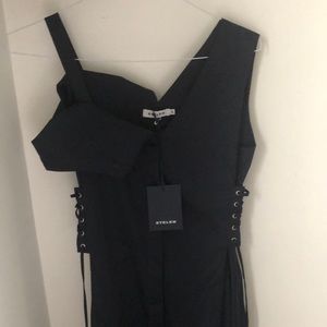 Stele Navy Blue Long Sleeveless Dress, size M